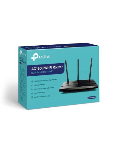 TP-Link Archer A8 router wireless Gigabit Ethernet Bandă dublă (2.4 GHz  5 GHz) Negru