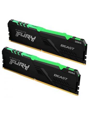 Memorie RAM Kingston FURY Beast RGB 32GB DDR4 3200mhz Kingston - 1 - Tik.ro