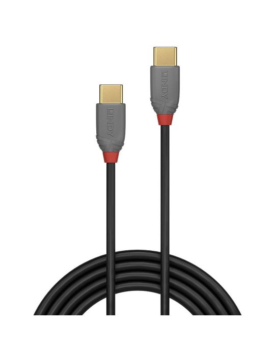 Lindy 36872 cabluri USB 2 m USB 2.0 USB C Negru, Gri