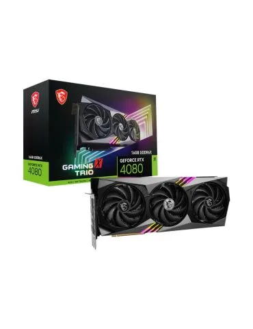 MSI GeForce RTX 4080 16GB GAMING X TRIO NVIDIA 16 Giga Bites GDDR6X - Tik.ro