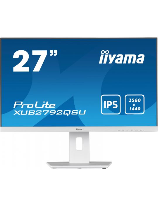 iiyama ProLite XUB2792QSU-W5 monitoare LCD 68,6 cm (27") 2560 x 1440 Pixel Full HD LED Alb