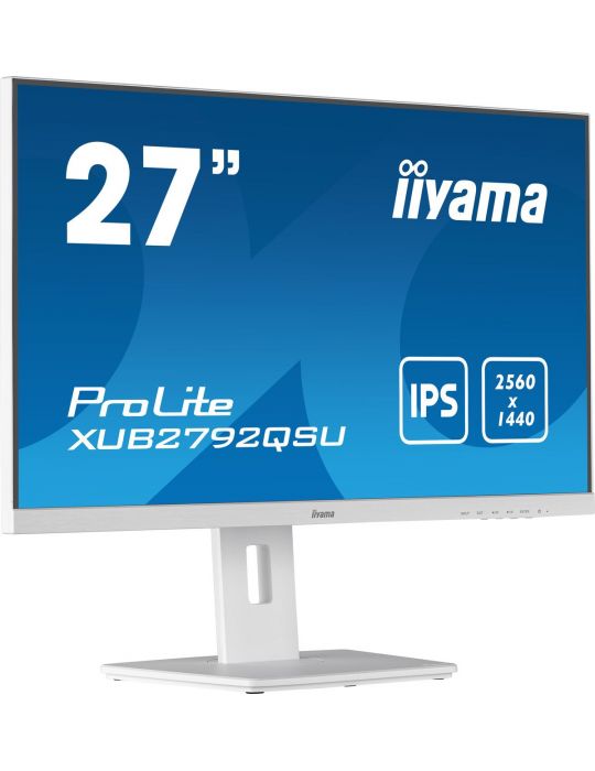 iiyama ProLite XUB2792QSU-W5 monitoare LCD 68,6 cm (27") 2560 x 1440 Pixel Full HD LED Alb