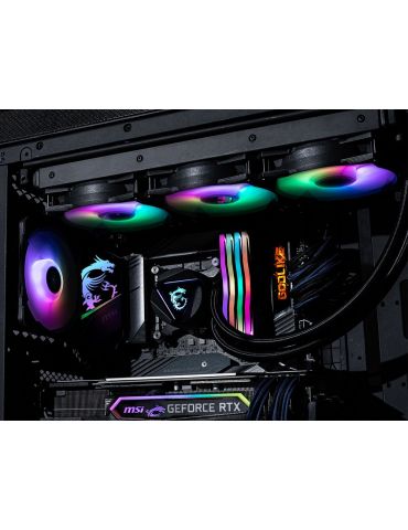 MSI MAG CORELIQUID 360R V2 sistem răcire computer Placă de bază, Procesor Kit lichid de răcire 12 cm Negru