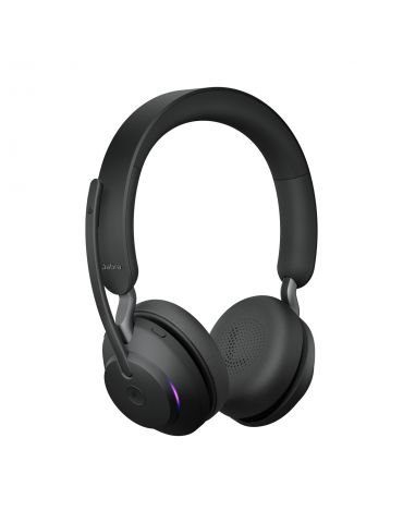 Jabra Evolve2 65, MS Stereo Căști Fără fir Bandă de fixare pe cap Birou Call center USB tip-C Bluetooth Negru