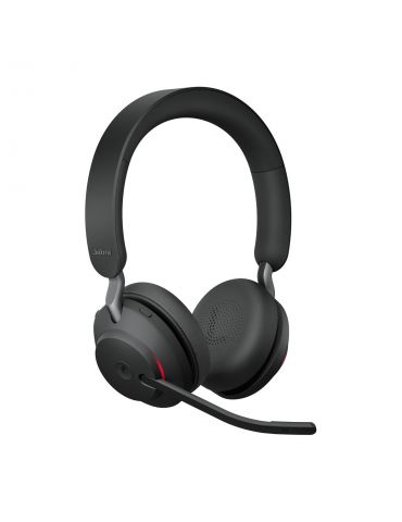 Jabra Evolve2 65, MS Stereo Căști Fără fir Bandă de fixare pe cap Birou Call center USB tip-C Bluetooth Negru