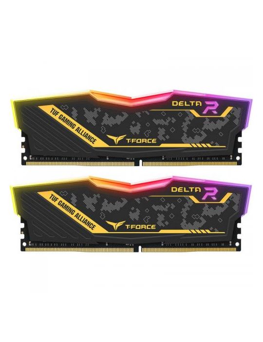 Kit Memorie TeamGroup Delta TUF ASUS RGB 16GB, DDR4-3200MHz, CL16, Dual Channel Team group - 1