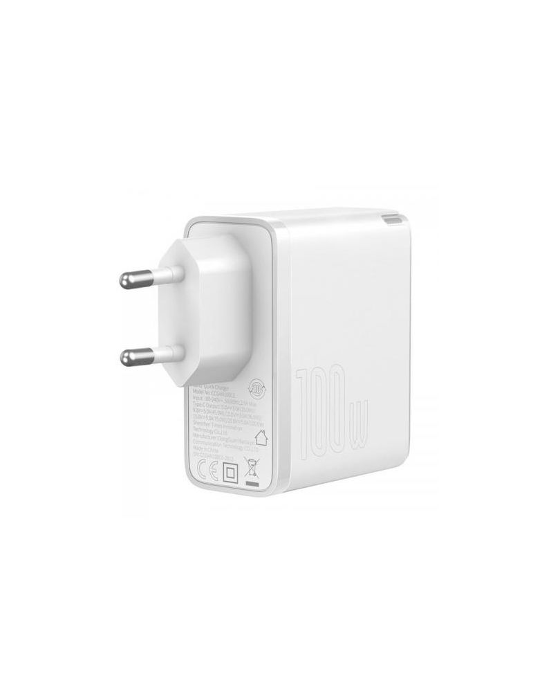 Incarcator retea Baseus TZCCGAN-L02, 1x USB-C, universal, fast charge, White