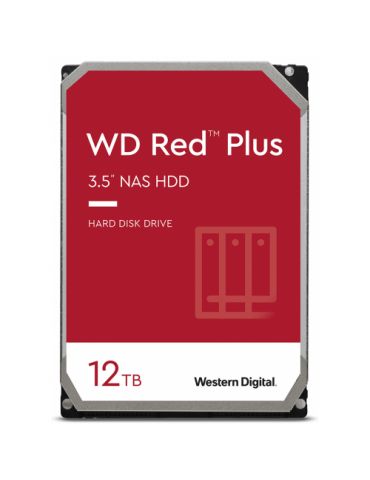 Hard Disk Western Digital Red Plus  12TB  SATA III  256MB  3.5" Wd - 1 - Tik.ro