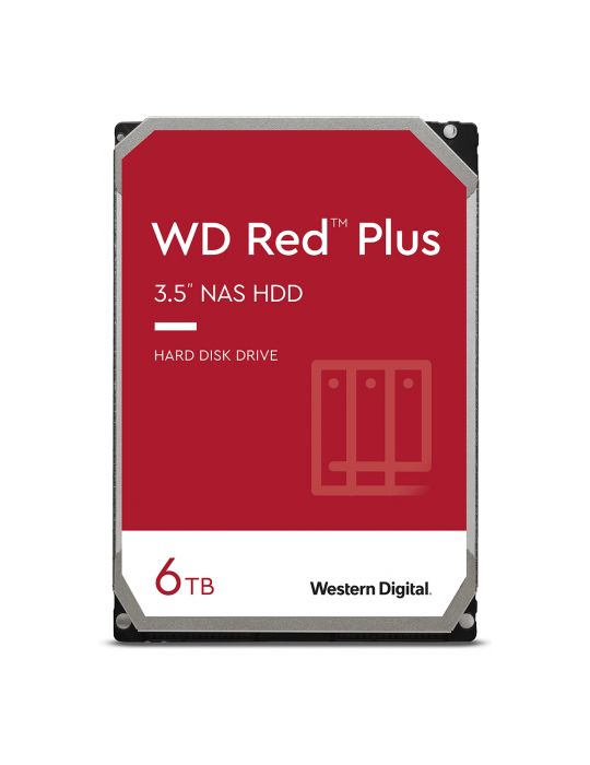 Hard Disk Western Digital Red Plus NAS 6TB SATAIII 5640RPM 128MB  3.5" Wd - 1