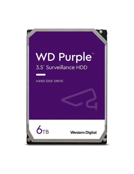 Hard disk WD Purple 6TB SATA III  5640RPM  128MB  3.5" Wd - 1