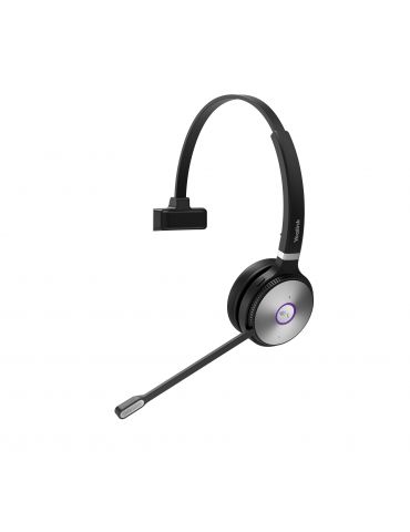 Yealink WH62 Mono Teams Sistem personal de conferințe audio Fără fir Bandă de fixare pe cap Birou Call center Micro-USB Stand