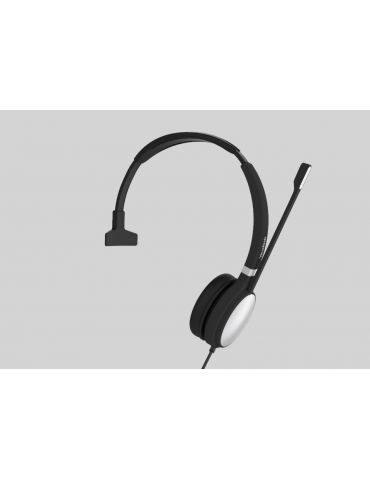 Yealink UH36 Mono Căști Prin cablu Bandă de fixare pe cap Birou Call center USB Tip-A Negru, Argint