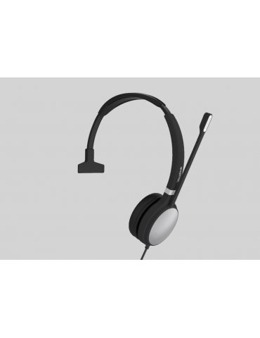 Yealink UH36 Mono Căști Prin cablu Bandă de fixare pe cap Birou Call center USB Tip-A Negru, Argint