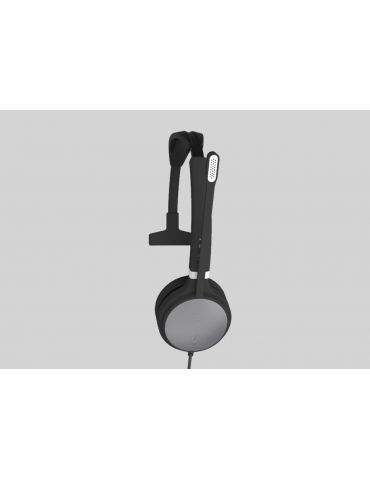 Yealink UH36 Mono Căști Prin cablu Bandă de fixare pe cap Birou Call center USB Tip-A Negru, Argint