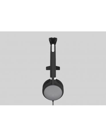 Yealink UH36 Mono Căști Prin cablu Bandă de fixare pe cap Birou Call center USB Tip-A Negru, Argint