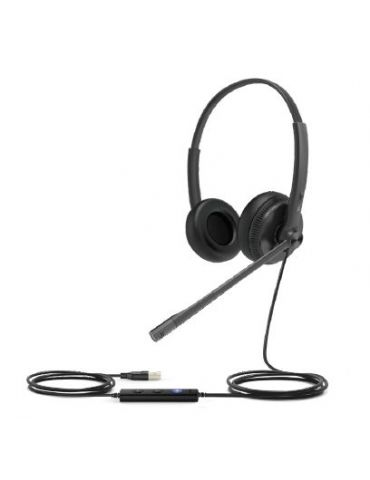Yealink UH34 Lite Căști Prin cablu Bandă de fixare pe cap Birou Call center Negru - Tik.ro