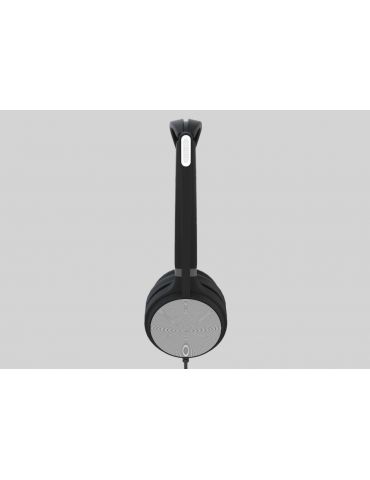 Yealink UH36 Dual Căști Prin cablu Bandă de fixare pe cap Birou Call center USB Tip-A Negru, Argint