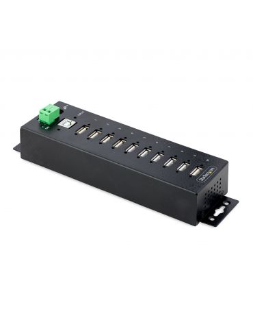 StarTech.com USB210AIND-USB-A-HUB hub-uri de interfață USB 2.0 Type-B 480 Mbit s Negru - Tik.ro