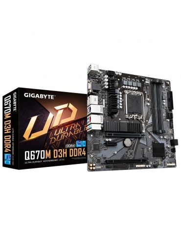 Gigabyte Q670M D3H DDR4 plăci de bază Intel Q670 LGA 1700 micro-ATX - Tik.ro