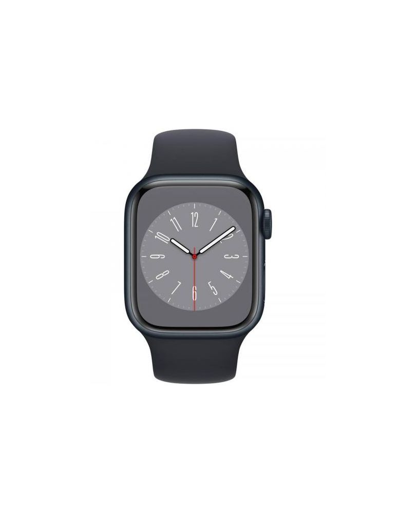 Smartwatch Apple Watch Series 8 Aluminium, 41mm, 4G, curea silicon, Midnight-Midnight
