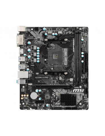 MSI A320M-A PRO plăci de bază AMD A320 Mufă AM4 micro-ATX