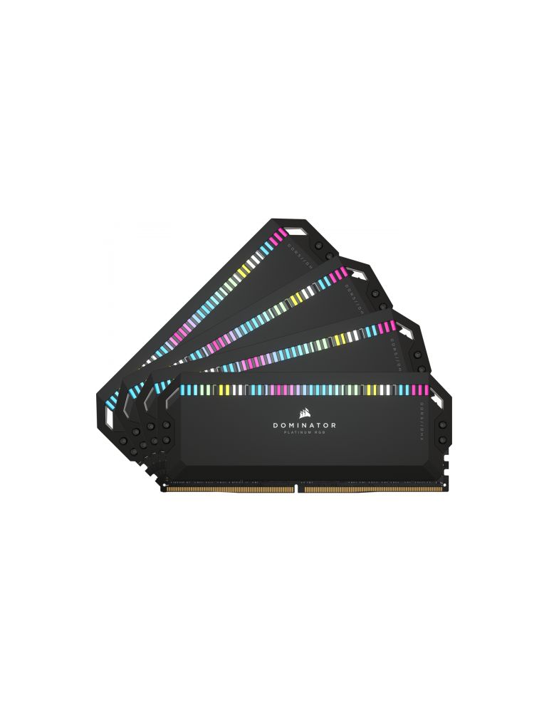 Kit memorie Corsair Dominator Platinum RGB 64GB (4x 16 GB), DDR5-6200MHz, CL32, Quad Channel