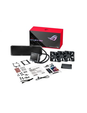 ASUS ROG RYUJIN II 360 Procesor Răcire lichidă all-in-one 12 cm Negru 1 buc.