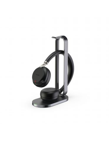 Yealink BH72 Teams + BHC76 Căști Fără fir Bandă de fixare pe cap Birou Call center USB Tip-A Bluetooth Stand de încărcare Negru