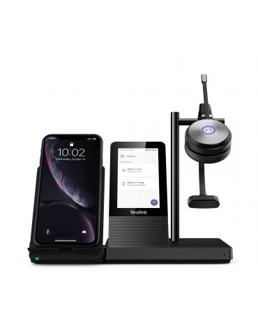 Yealink WH66 Mono Teams Sistem personal de conferințe audio Fără fir Bandă de fixare pe cap Birou Call center USB Tip-A - Tik.ro