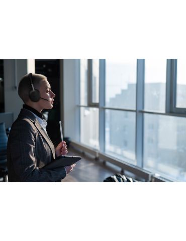 Yealink BH72 Teams Căști Fără fir Bandă de fixare pe cap Birou Call center USB Tip-A Bluetooth Negru