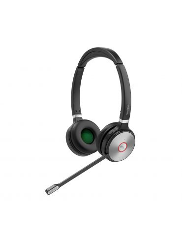 Yealink WH62 Dual Teams Sistem personal de conferințe audio Fără fir Bandă de fixare pe cap Birou Call center Micro-USB Stand