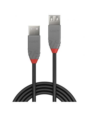Lindy 36703 cabluri USB 2 m USB 2.0 USB A Negru, Gri