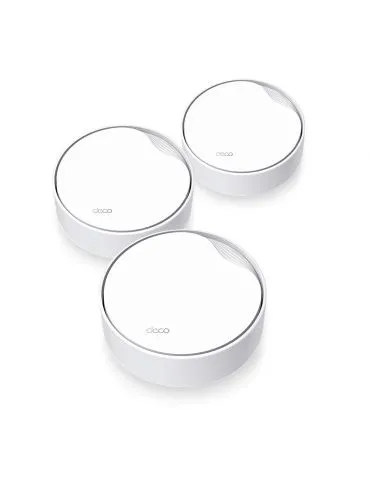 TP-Link DECO X50-PoE(3-PACK) Bandă dublă (2.4 GHz  5 GHz) Wi-Fi 6 (802.11ax) Alb Intern - Tik.ro