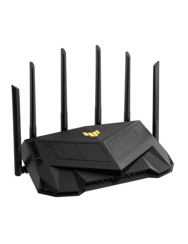 ASUS TUF Gaming AX6000 (TUF-AX6000) router wireless Gigabit Ethernet Bandă dublă (2.4 GHz  5 GHz) Negru