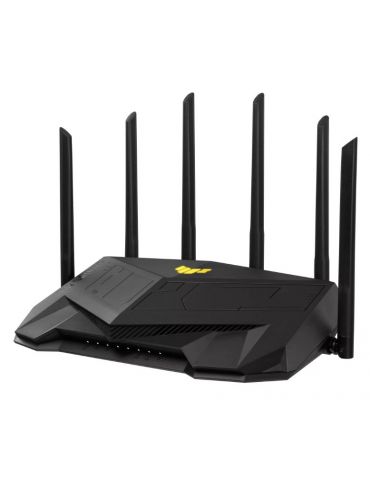ASUS TUF Gaming AX6000 (TUF-AX6000) router wireless Gigabit Ethernet Bandă dublă (2.4 GHz  5 GHz) Negru