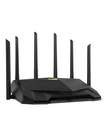 ASUS TUF Gaming AX6000 (TUF-AX6000) router wireless Gigabit Ethernet Bandă dublă (2.4 GHz  5 GHz) Negru