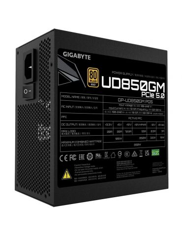 Gigabyte GP-UD850GM PG5 unități de alimentare cu curent 850 W 20+4 pin ATX ATX Negru