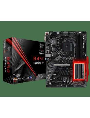 Placa de baza asrock amd b450 gaming k4 fatal1ty amd Asrock - 1
