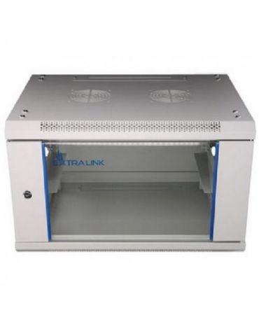 Rack Extralink EX.8550 wall-mounted, 19inch, 6U, 600x450mm, Grey Extralink - 1 - Tik.ro
