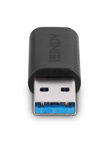 Lindy 41904 adaptor mufă cablu USB 3.2 Type A USB 3.2 Type C Negru
