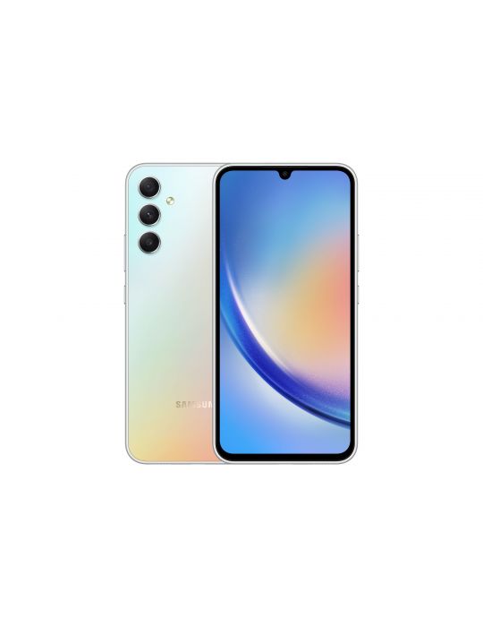 Samsung Galaxy A34 5G SM-A346B DSN 16,8 cm (6.6") Dual SIM hibrid Android 13 USB tip-C 8 Giga Bites 256 Giga Bites 5000 mAh