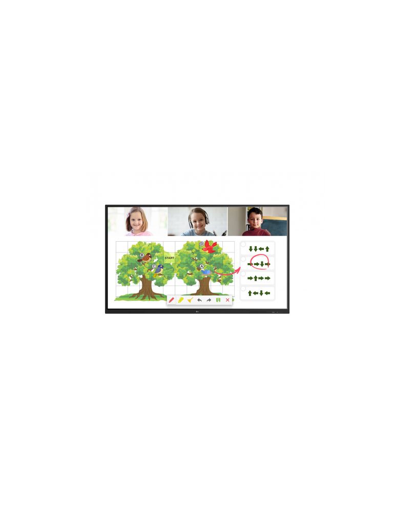 Display interactiv LG Seria 75TR3DJ, 75inch, 3840x2160pixeli, Black