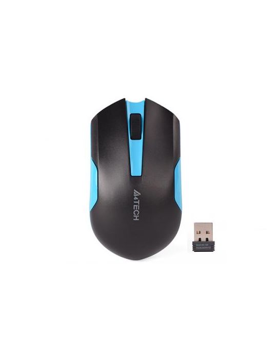 Mouse Optic A4Tech V-Track G3-200N-1, USB Wireless, Black-Blue A4tech - 1