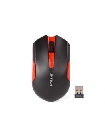 Mouse Optic A4Tech V-Track G3-200N-1, USB Wireless, Black-Red A4tech - 1 - Tik.ro