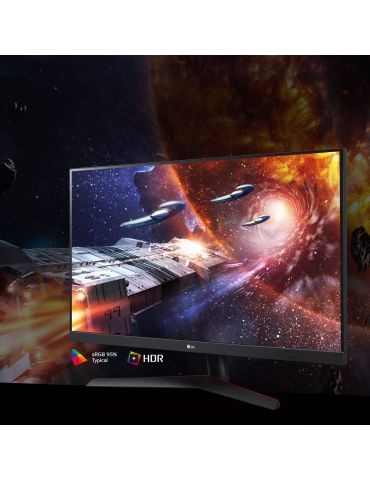 LG 32GN600-B.BEU LED display 80 cm (31.5") 2560 x 1440 Pixel Quad HD Negru, Roşu