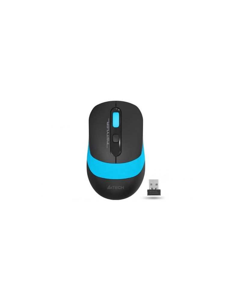 Mouse Optic A4TECH FG10, USB Wireless, Black-Blue