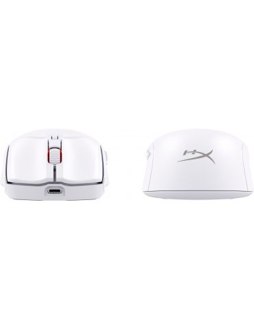 HyperX Pulsefire Haste 2 - Mouse wireless pentru gaming (alb)