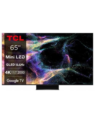 TCL C84 Series 65C845 televizor 165,1 cm (65") 4K Ultra HD Smart TV Wi-Fi Negru - Tik.ro