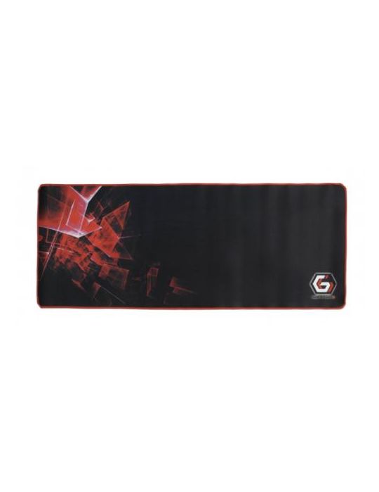 Mouse Pad Gembird extra large, Black-Red Gembird - 1