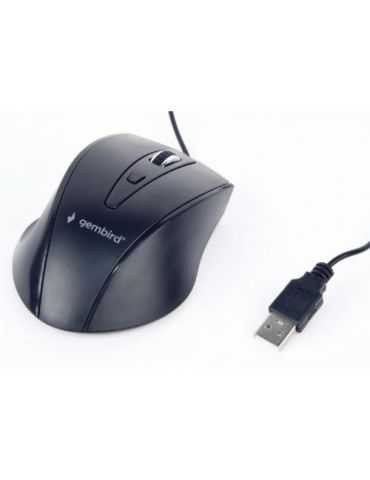 Mouse Optic Gembird MUS-4B-02, USB, Black Gembird - 1 - Tik.ro